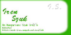 iren szuk business card